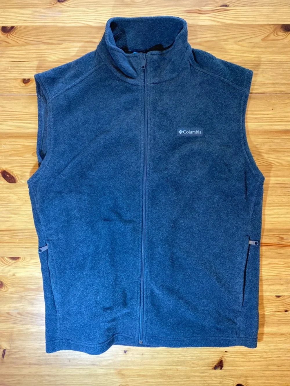 Columbia Men's Steens Mountain Fleece Vest in Charcoal Heather Size XL